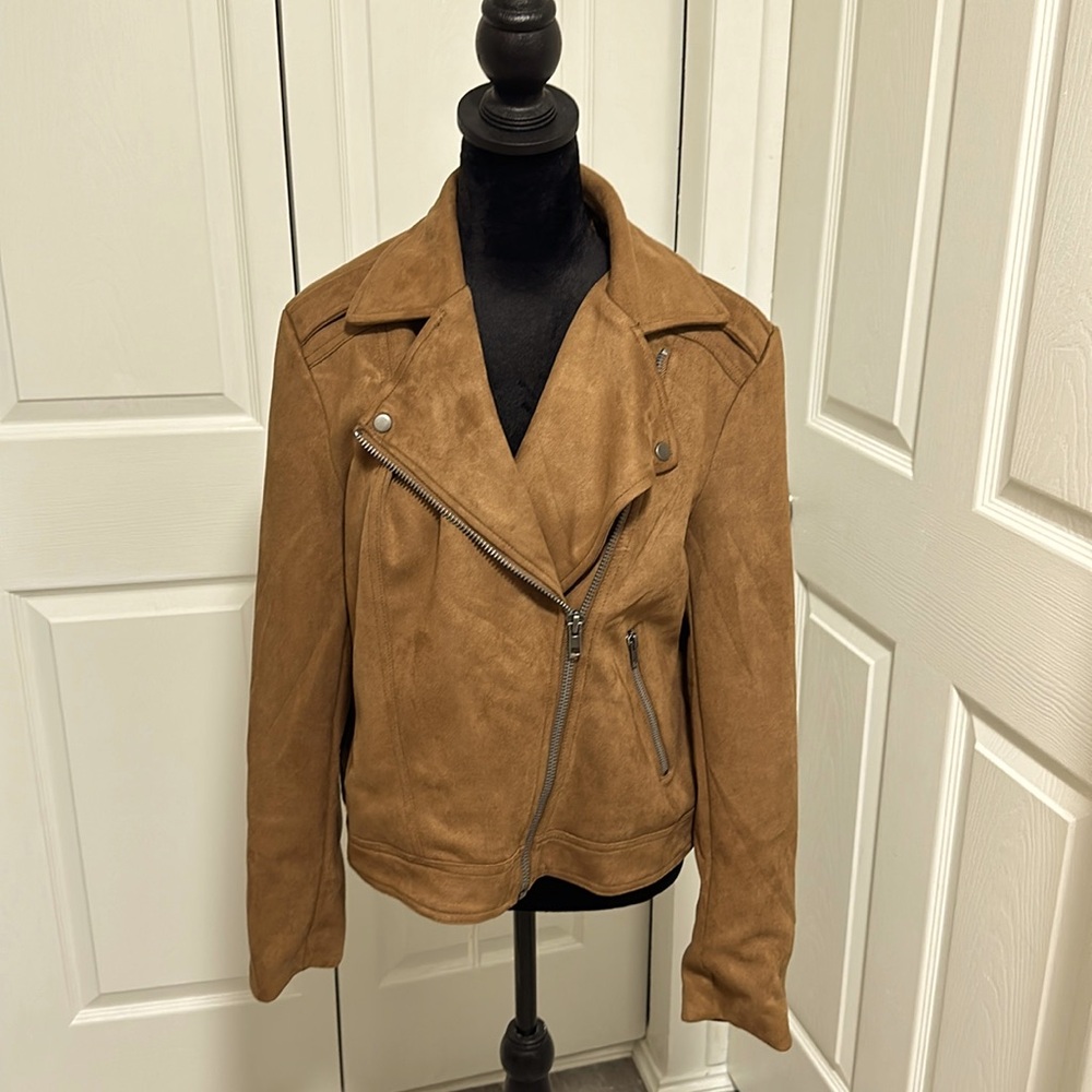 Philosophy- brown moto jacket